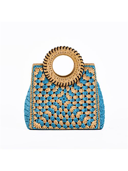 Borsa Mercy Crochet X02 Beige/Azzurro viamailbag | MERCY CROCHETX03